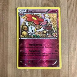 Pokemon TCG Floette 102/162 Reverse Holo Uncommon XY BREAKthrough LP - Image 1
