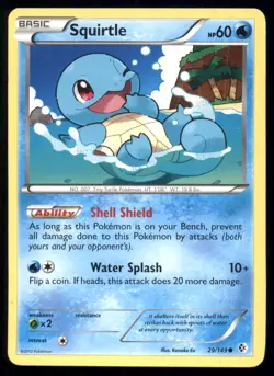 Squirtle 29/149 Common Boundaries Crossed Pokemon Moderately Played - Image 1