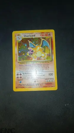 Pokemon (ALTERED/RE-BACKED) Charizard Set Base Carte 4/102 ITA Holo Foil Rare - Image 3