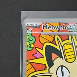 Pokemon TCG Perfect Order Meowth EX Special Illustration Rare Holo 121/088 - Image 2