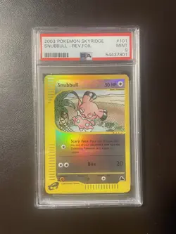 PSA 9 Snubbull Reverse Holo - 101/144 - Skyridge - Pokemon - Read Description - Image 1