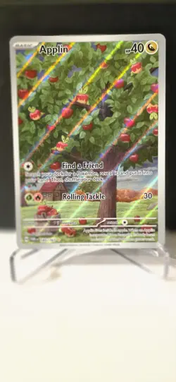 Applin 185/167 Illustration Rare Pokemon TCG SV06: Twilight Masquerade NM - Image 1