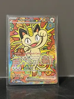 Meowth ex 121/088 SIR - Perfect Order SIR Pokemon English NM - Image 1