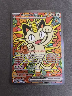 Meowth ex 121/088 Perfect Order SIR Pokemon TCG English (NM/M) - Image 1