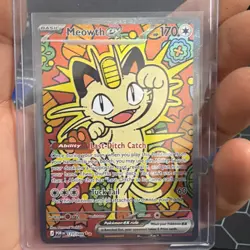 Meowth ex 121/088 Perfect Order SIR Pokemon TCG English (NM/M) - Image 1