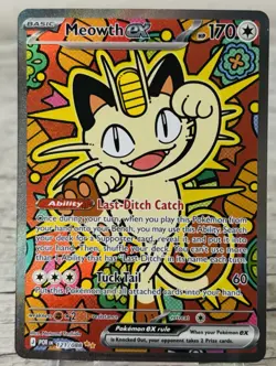 Meowth ex 121/088 Special Illustration Rare - Perfect Order SIR Pokemon - Image 1