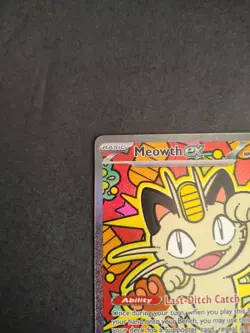Pokemon Meowth ex 121/088 Special Illustration Rare SIR Perfect Order NM - Image 3