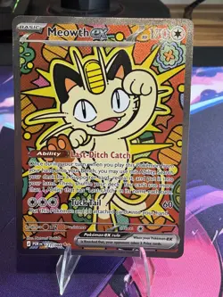 Meowth ex 121/088 Perfect Order SIR Pokemon TCG English (NM/M) - Image 1