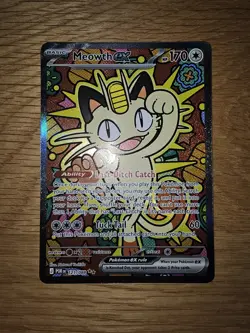 Meowth ex 121/088 Perfect Order SIR Pokemon TCG - Image 1