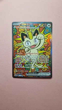 Pokemon card- Meowth EX SIR-121/088; perfect order, pack fresh, near mint - Image 1