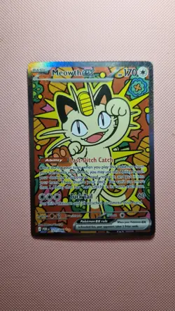 Pokemon card- Meowth EX SIR-121/088; perfect order, pack fresh, near mint - Image 2