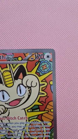 Pokemon card- Meowth EX SIR-121/088; perfect order, pack fresh, near mint - Image 5