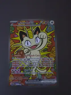 Pokemon card- Meowth EX SIR-121/088; perfect order, pack fresh, near mint - Image 1