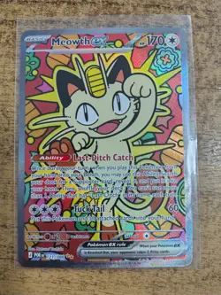 Meowth ex 121/088 ENGLISH Special Illustration Rare - Perfect Order SIR Pokemon - Image 1