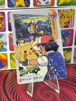 Pokemon Sticker Rare Vintage Vending Machine Holo prism Nintendo 1998 Bandai - Image 3
