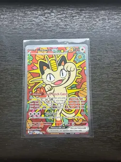 Meowth ex 121/088 (POTENTIAL GRADABLE) Perfect Order SIR Pokemon Fast shipping - Image 1