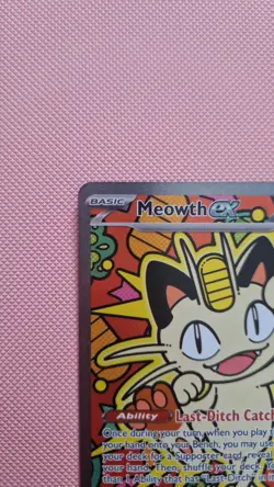 Pokemon card- Meowth EX SIR-121/088; perfect order, pack fresh, near mint - Image 3