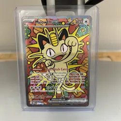 Meowth ex 121/088 Mega Evolution Perfect Order SIR Pokemon TCG English - Image 1