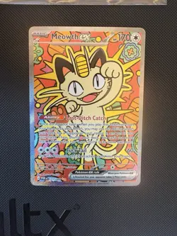 Meowth Ex Perfect Order SIR 121/088 Raw Mint Pokemon Card English - Image 1