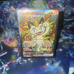 Meowth ex 121/088 NM Special Illustration Rare SIR Perfect Order Pokemon Card - Image 1