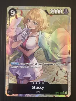 Stussy OP07-085 (Alt Art) SR One Piece Card Game TCG ENGLISH NM - Image 1