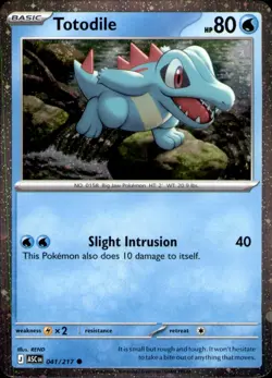 Totodile (Cosmos Holo) 041/217 Miscellaneous Cards & Products Holo Pokemon NM/M - Image 1