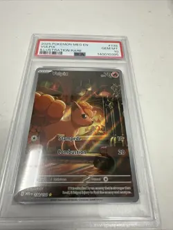 2025 Pokemon Mega Evolution Vulpix Illustration Rare #138/132 PSA 10 GEM MINT - Image 1