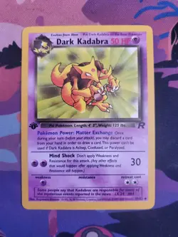 1st Edition Dark Kadabra 39/82 - Team Rocket - Pokemon Card - Image 1