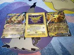 Pokemon TCG Zapdos Cosmos Holo Fossil 15/62 MP & EX 145/165 & #049 promo NM - Image 1