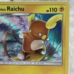 Alolan Raichu 30/30 Holo Alolan Raichu Pokemon LP - Image 4