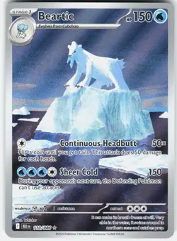Pokemon Beartic 110/086 Holo Illustration Rare Black Bolt Pokemon Holo Near Mint - Image 1