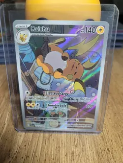 Pokemon TCG Raichu 211/193 Sv02: Paldea Evolved Illustration Rare NM-Mint - Image 1