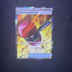 Pitch Black Crushing Hammer 105/084 Ultra Rare Full Art Holo English - Image 1