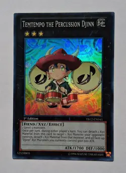 YuGiOh - Temtempo the Percussion Djinn - YS12-EN041 1st - Super Rare Holo - MP - Image 1