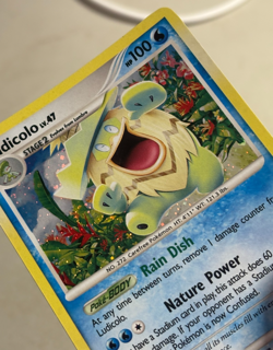 Pokemon Card - LUDICOLO - 13/132 - Holo Rare - Secret Wonders SWIRL NM Card - Image 3