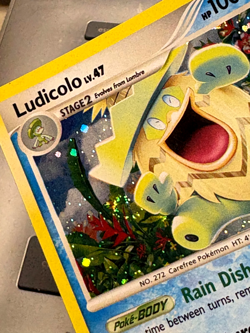 Pokemon Card - LUDICOLO - 13/132 - Holo Rare - Secret Wonders SWIRL NM Card - Image 4