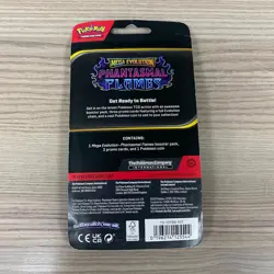 POKEMON TCG MEGA EVOLUTION PHANTASMAL FLAMES PACK WITH FOIL PROMO CARD - Image 3