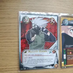 Naruto Bandai TCG CCG Bundle - X3 Kakashi Cards Rare Gold Holo Foil - Image 2