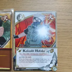 Naruto Bandai TCG CCG Bundle - X3 Kakashi Cards Rare Gold Holo Foil - Image 4