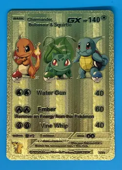 Pokemon CHARIZARD Gold Foil Fan Art Card - Image 1
