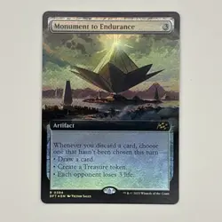 Monument to Endurance (Extended Art) (Foil) - Aetherdrift - NM - MTG DFT - Image 1