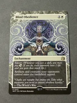 MTG Magic The Gathering Blind Obedience - Wilds of Eldraine (WOT) Rare NM - Image 1