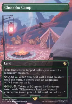 Chocobo Camp (Borderless) R Magic: The Gathering Commander: FINAL FANTASY 462 - Image 1