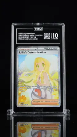 Lillie's Determination #184 2025 Pokemon Mega Evolution SIR - TAG 10 - Image 1