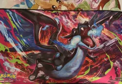 Pokemon Playmat Lot Of (5) Charizard UPC, Pikachu, Eevee, Mimikyu, - Image 2