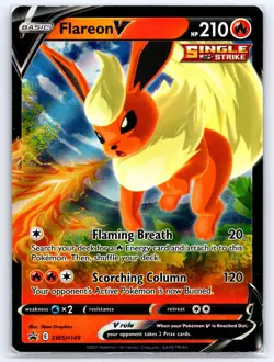 Flareon V SWSH149 Holo Promo Sword & Shield Promo Pokemon Holo Near Mint - Image 1