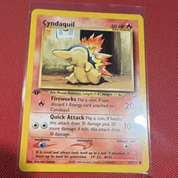 WotC Cyndaquil 57/111 Neo Genesis 1st Edition Regular Common 50 HP Eng 2000 - Image 1