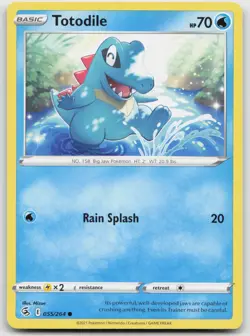 Totodile 055/264 Common Fusion Strike Pokemon NM - Image 1