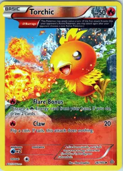 Torchic 26/160 Uncommon - Pokemon TCG XY: Primal Clash - Reverse Holo (LP) - Image 1