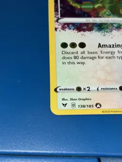 Pokemon TCG Rayquaza 138/185 Vivid Voltage Amazing Rare Holo 120HP EN 2020 - Image 2